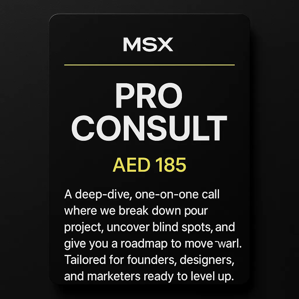 MSX Pro Consult – 45-Minute Strategy Session