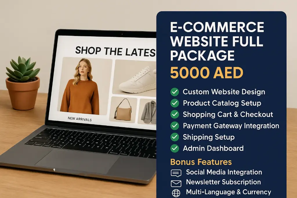 E-Commerce Website Full Package – 5000 AED